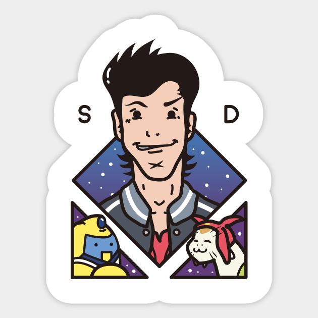 Dandy and Friends- Space Dandy Sticker by Pajamamas